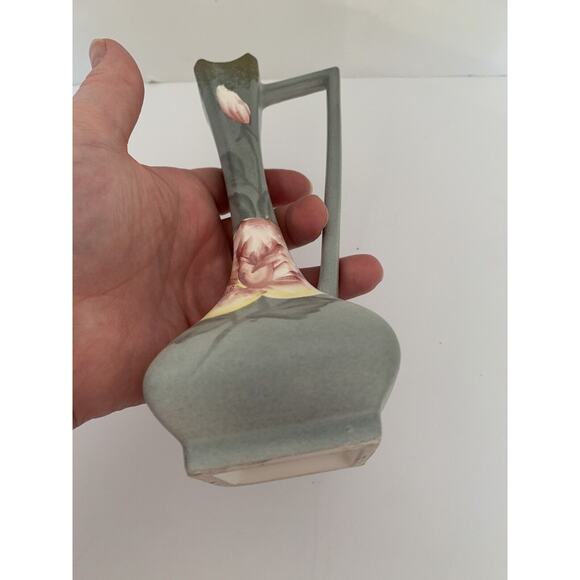 Vintage M.B. Daniels & Co Made in Japan Decorative Pitcher Long Neck Rose Design - Picture 7 of 7